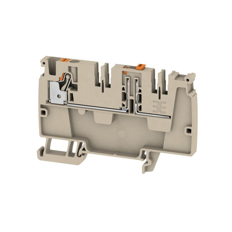 Weidmuller A-serie verbindingsrijgklem 0,5-4MM² eendr. 0,5-4MM² meerdr. beige