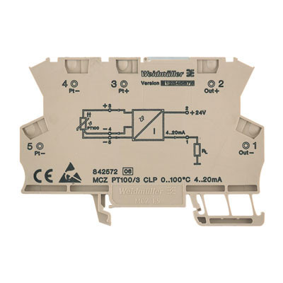 Weidmuller MCZ SERIES Temperature Transducer, input : , output : 4-20 ma