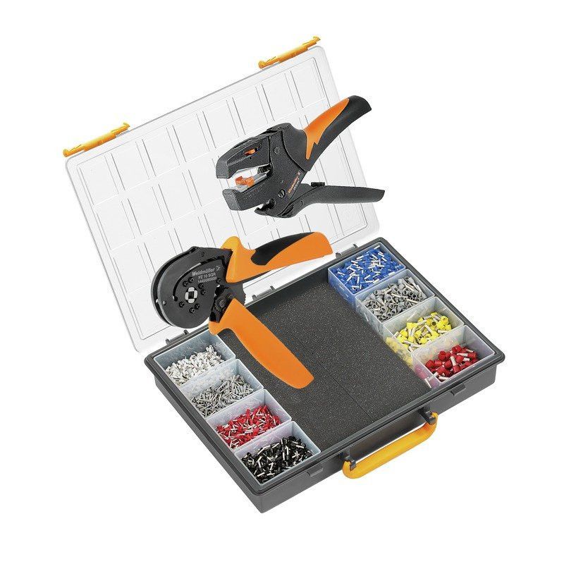 Weidmuller Assortment crimping tool crimping tool: PZ 10 SQR stripping tool: ST