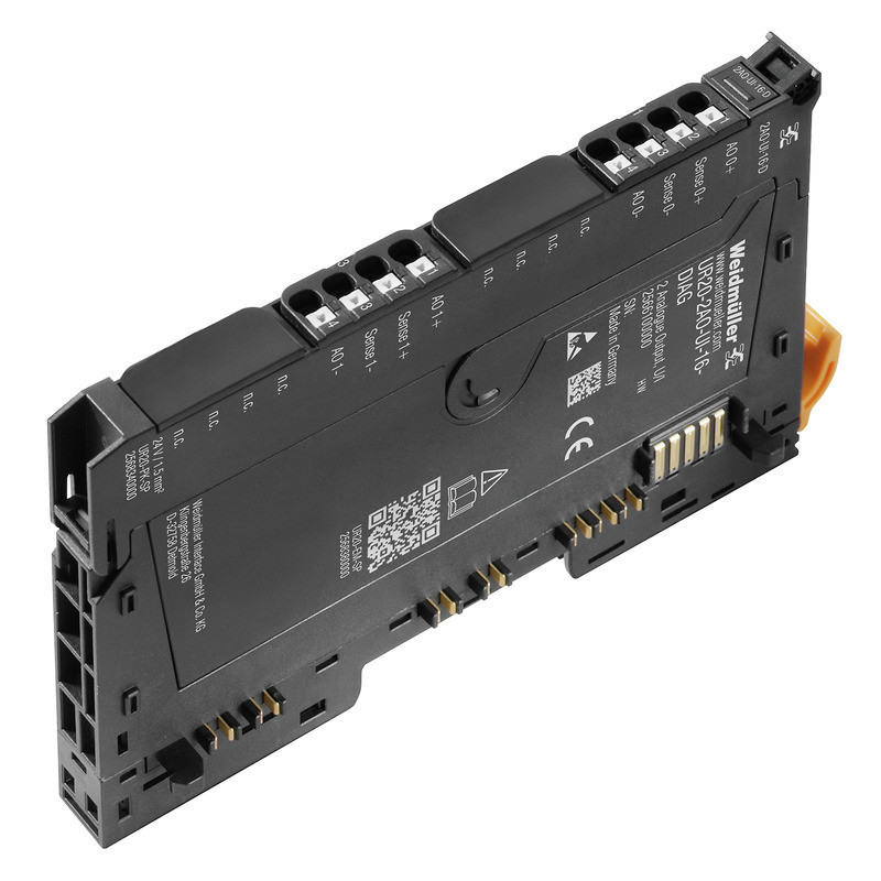 Weidmuller Automation Products - u-remote IP20 Analogue Output module (i/o), analogue output module, push in, 24 V DC