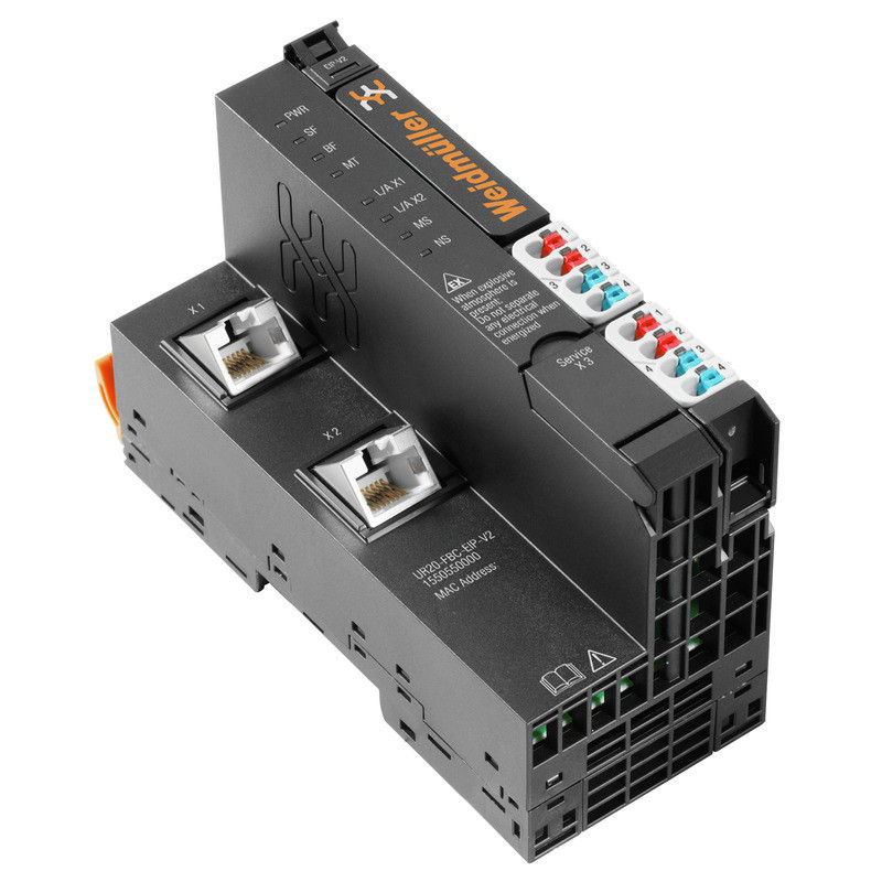 Weidmuller Automation Products - u-remote IP20 Fieldbus Coupler (i/o), push in, micro usb 2.0, 24 V DC +20 %/ -15 %,