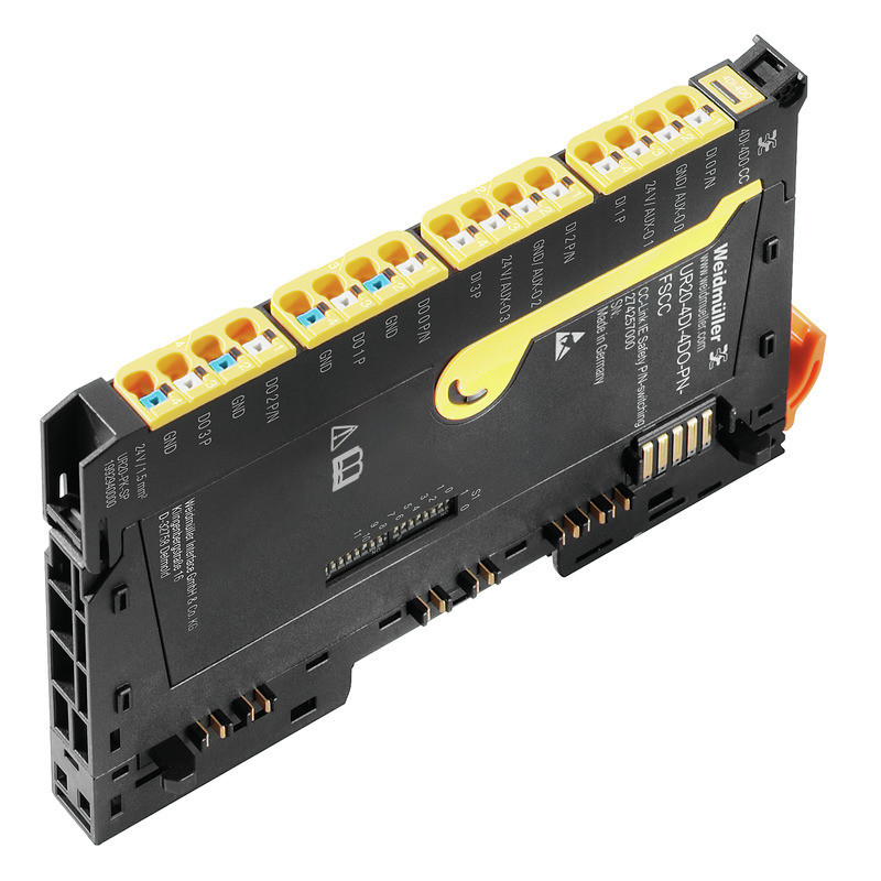 Weidmuller Automation Products - u-remote IP20 Safety Input-/output module (i/o), safe input and output module, push
