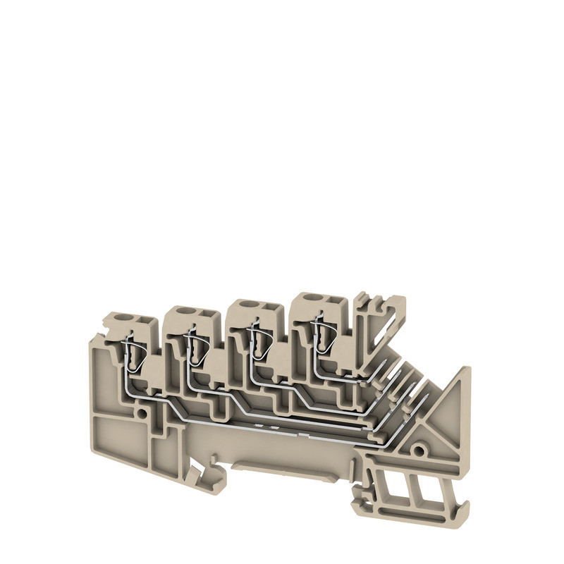 Weidmuller Verbindingsrijgklem 0,5-2,5MM² eendr. 0,5-2,5MM² meerdr. beige