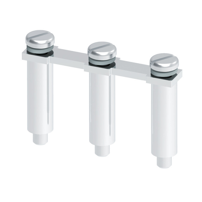 Weidmuller Bolt-type screw terminals Cross-Connector (terminal), when screwed in, black, grey, 125 A, numbe