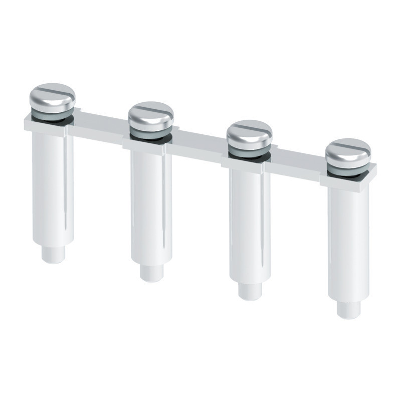 Weidmuller Bolt-type screw terminals Cross-Connector (terminal), when screwed in, black, grey, 125 A, numbe