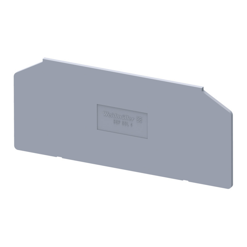 Weidmuller Bolt-type screw terminals End Plate for terminals, grey, height: 86.1 MM, width: 1.5 MM, V-2, SN