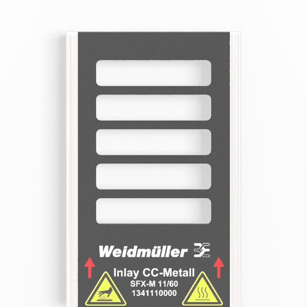 Weidmuller MetalliCard Cable Coding system, silver, conductor O.D.:7 - 40 MM, requires M-prin