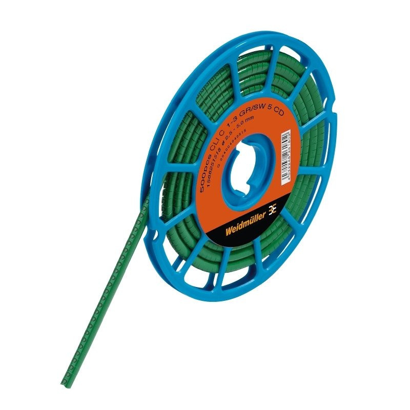 Weidmuller Adercodering rolvorm 1.5-4MM groen