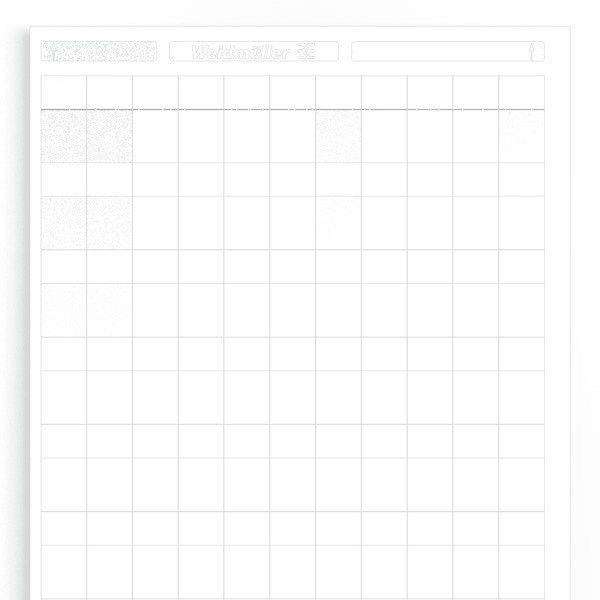Weidmuller Lasermark adercodering etiket 6-16MM plakken wit