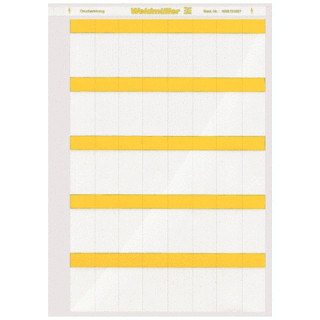 Weidmuller Lasermark adercodering etiket 10-50MM plakken geel