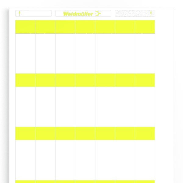 Weidmuller Lasermark adercodering etiket 16-70MM plakken geel