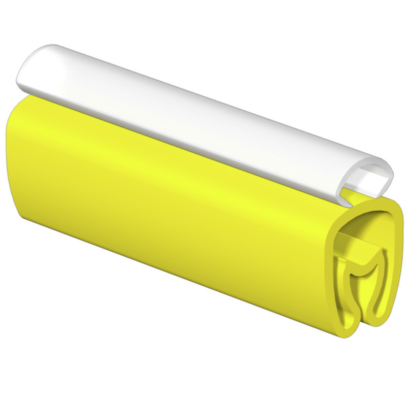 Weidmuller Cable Coding system, yellow, transparent, conductor O.D.:4 - 10 MM, wi