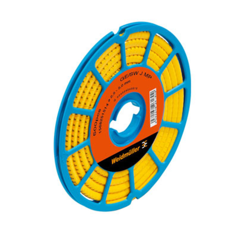 Weidmuller CableLine Cable Coding system, yellow, conductor O.D.:2.5 - 5 MM, mixed characte