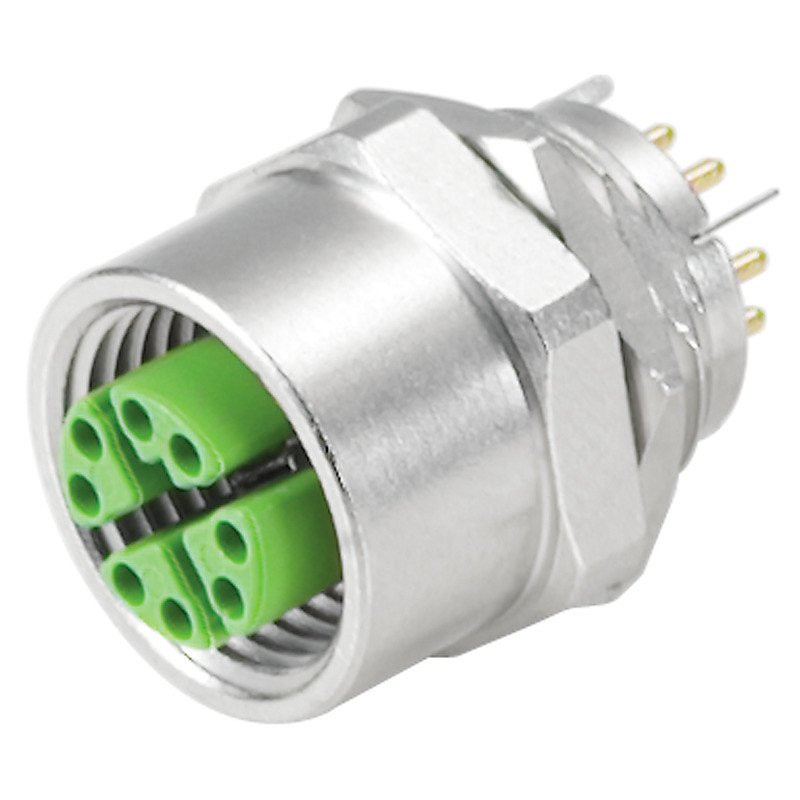 Weidmuller Circular plug connector installation (PCB connection system) 1-part,