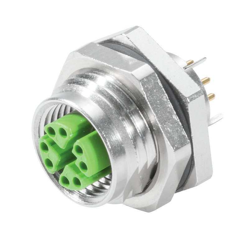 Weidmuller Circular plug connector installation (PCB connection system) 2-part,