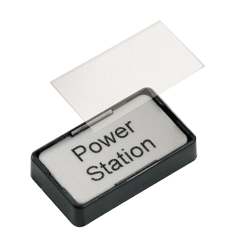 Weidmuller ClipCard Device Marking holder, self-adhesive, width: 49 MM, transparent, PVC,