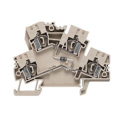 Weidmuller Component terminal block tension clamp connection 4 MM² 800 V 1 A,