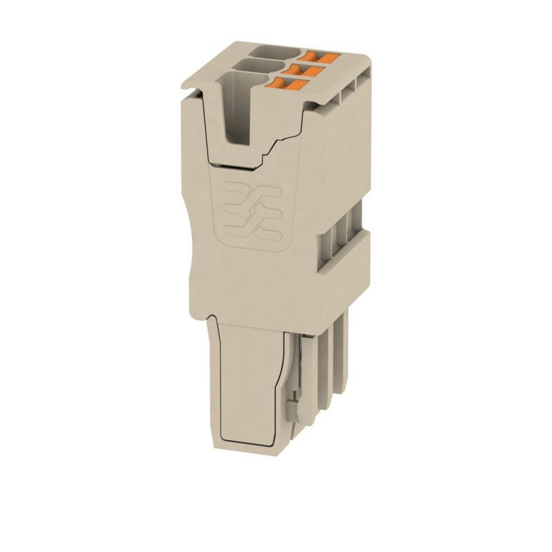 Weidmuller Plug (terminal) push in 2.5 MM² 800 V 24 A no.of poles: 3 dark