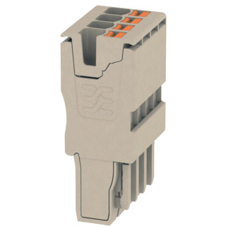 Weidmuller Plug (terminal) push in 2.5 MM² 800 V 24 A no.of poles: 4 dark