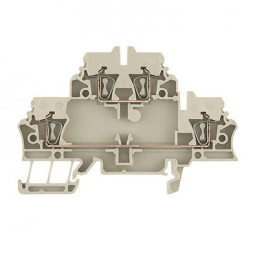 Weidmuller Verbindingsrijgklem 0,5-4MM² eendr. 0,5-4MM² meerdr. beige
