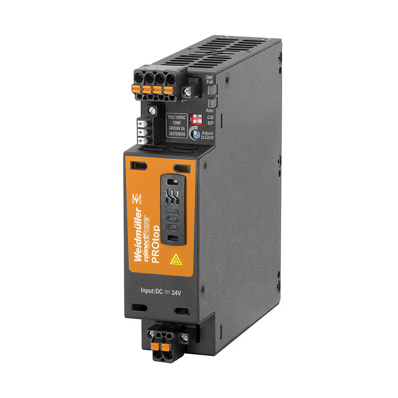 Weidmuller ConnectPower DC/DC converter, DC/DC converter, 24 V DC, 24 V DC ± 1 %, 120 W, 89%