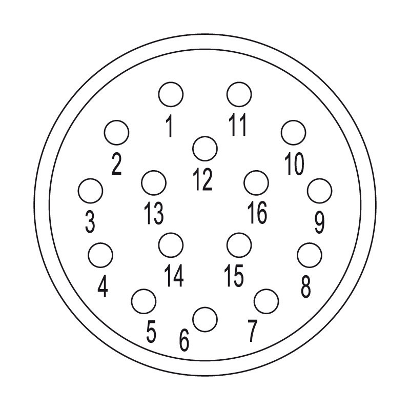 Weidmuller Contact Insert (circular connector), plug-in connector, socket connect