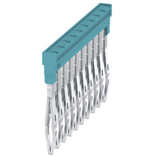 Weidmuller Cross-connector (terminal) plugged no.of poles: 1 pitch in MM: 3.