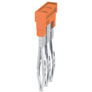 Weidmuller Cross-connector (terminal) plugged no.of poles: 3 pitch in MM: 3. Weidmuller Cross-connector (terminal) plugged no.of poles: 3 pitch in MM: 3.