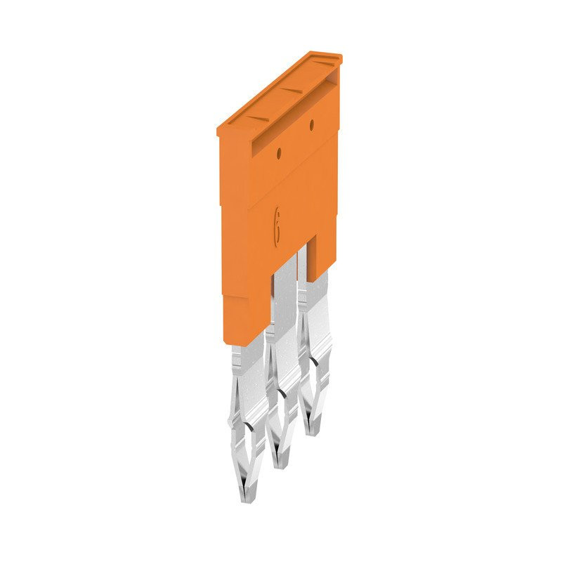 Weidmuller ZQV 6N/3 cross-connector (terminal) plugged no. of poles: 3 pitch in MM: 8.