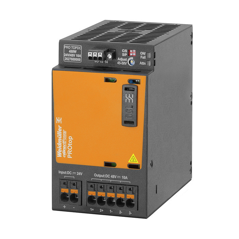 Weidmuller ConnectPower DC/DC converter, DC/DC converter, 24 V DC, 24 V DC ± 1 %, 480 W, 91%