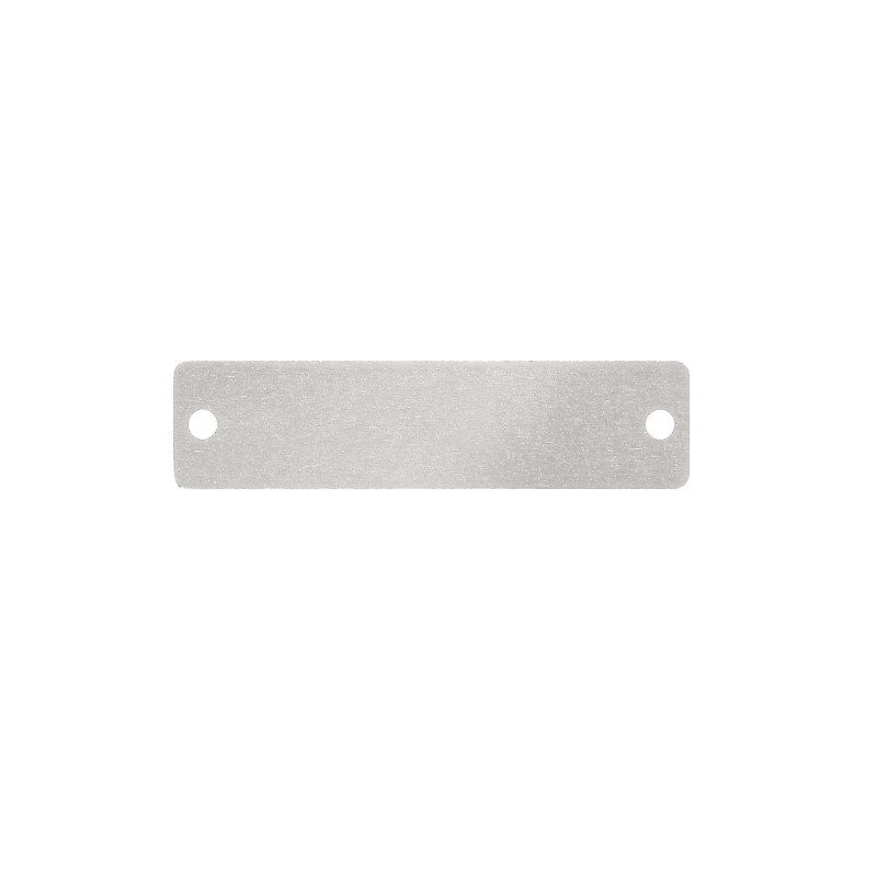 Weidmuller Device marking 15x6 MM chrome coated aluminium (al) silver