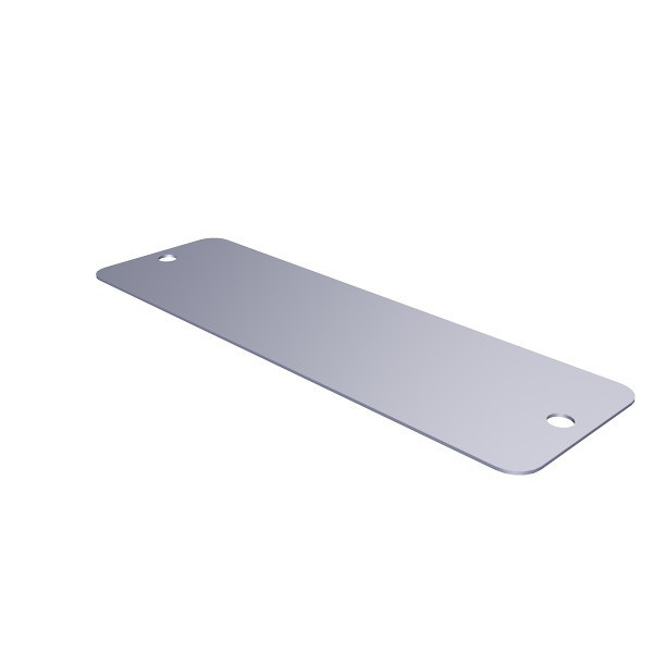 Weidmuller Device marking 85.6x27 MM micro-etched stainless steel 1.431 (ST),