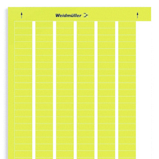 Weidmuller Device marking self-adhesive 26x1 MM polyester PVC-free yellow