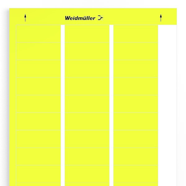 Weidmuller Device marking self-adhesive 56x22 MM polyester PVC-free yellow