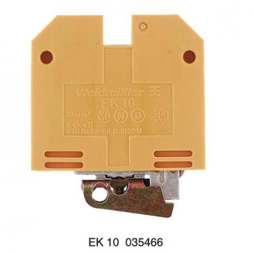 Weidmuller Sak aardrijgklem 1,5-4MM groen/geel
