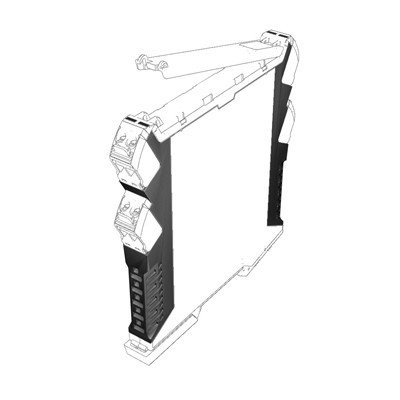 Weidmuller CH20M elektronicabehuizing omnimate zijkant blauw gesloten