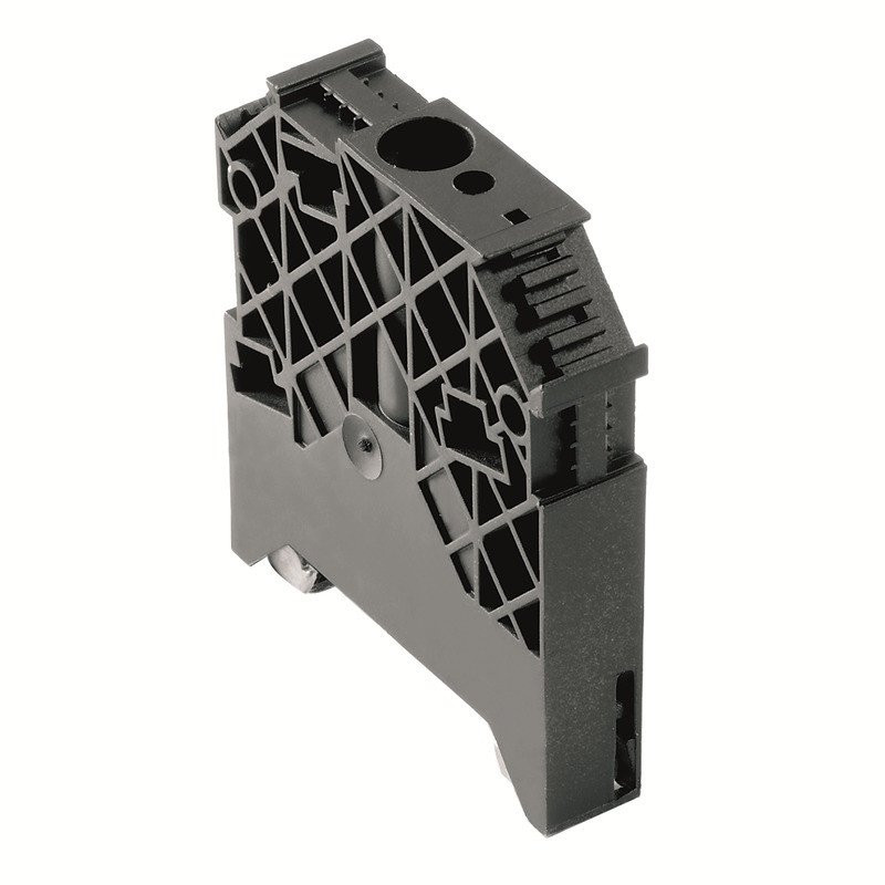 Weidmuller End bracket wemid black mounting rail: TS 35 screwed