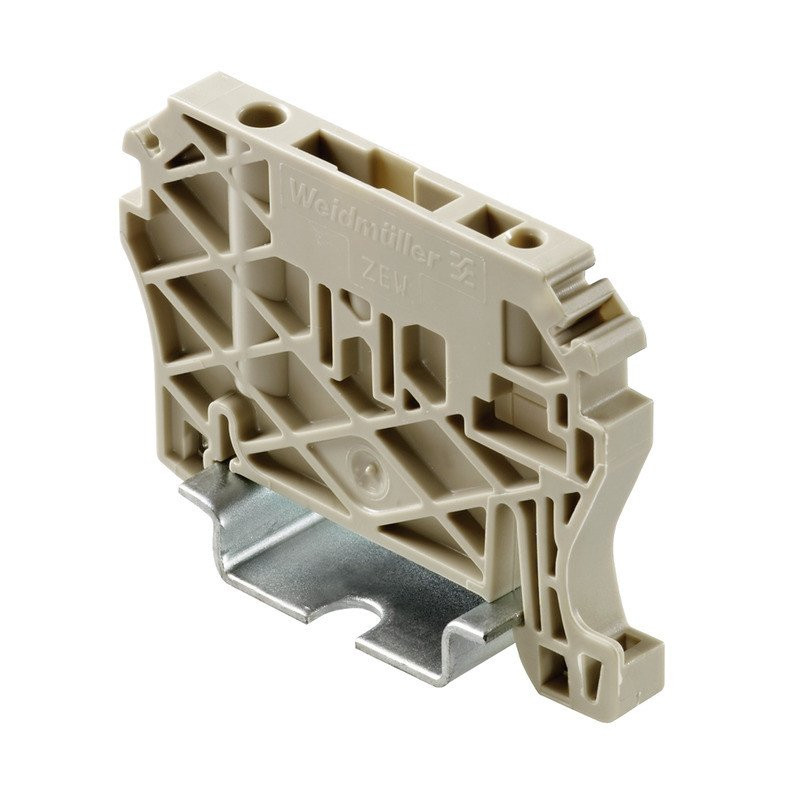 Weidmuller End bracket wemid dark beige mounting rail: TS 35 snap-on