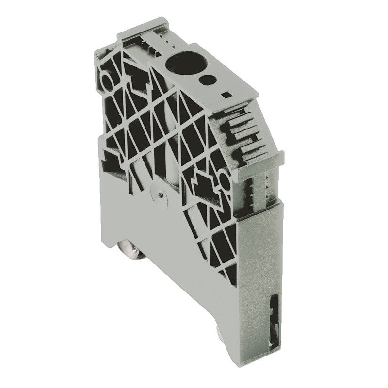 Weidmuller End bracket wemid grey mounting rail: TS 35 screwed