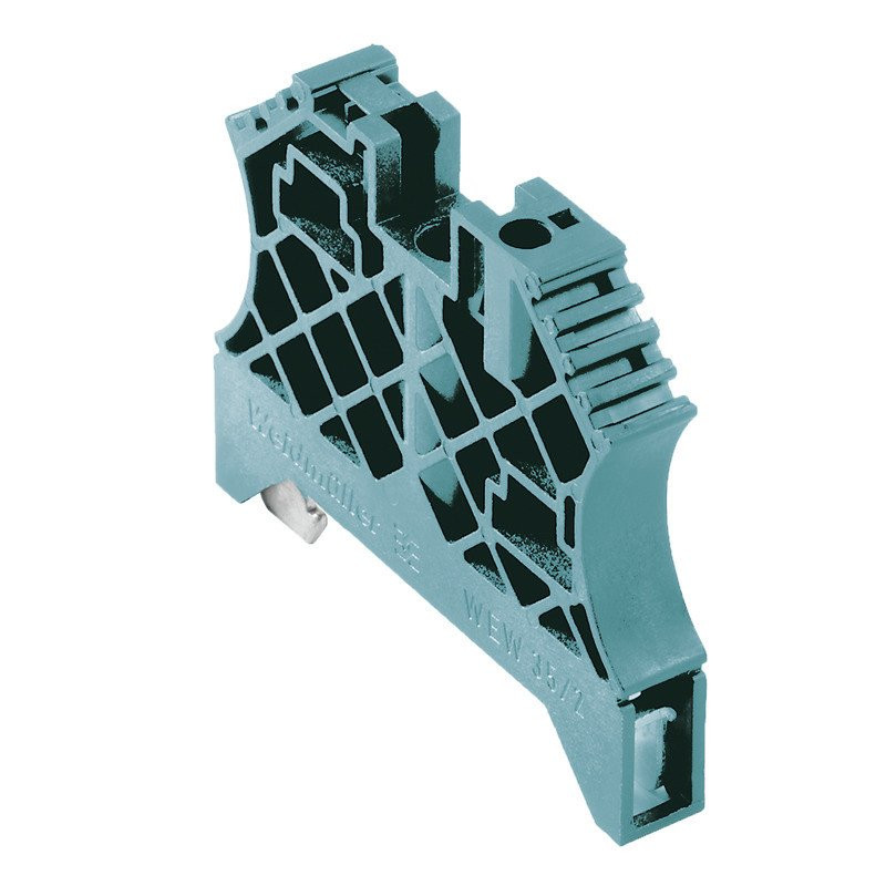 Weidmuller End bracket wemid grey mounting rail: TS 35 screwed