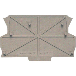 Weidmuller End plate (terminal) electronic fuse 125 MMX6.1 MM black