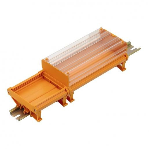 Weidmuller RS elektronicabehuizing eindplaat terminal 2 MM orange kunststof gesloten