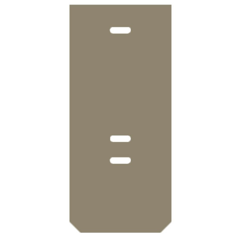 Weidmuller End plate (terminal) end plate 28 MMX2 MM dark beige