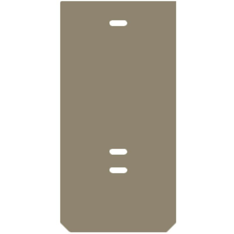 Weidmuller End plate (terminal) end plate 37.45 MMX2 MM dark beige