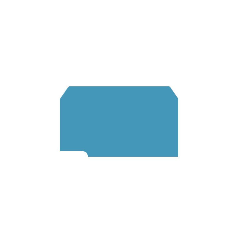 Weidmuller End plate (terminal) end plate 42 MMX1.5 MM blue