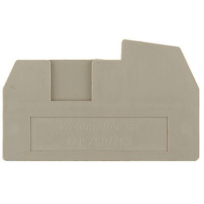 Weidmuller End plate (terminal) end plate 43 MMX2.5 MM dark beige