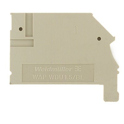 Weidmuller End plate (terminal) end plate 45.4 MMX2.5 MM dark beige