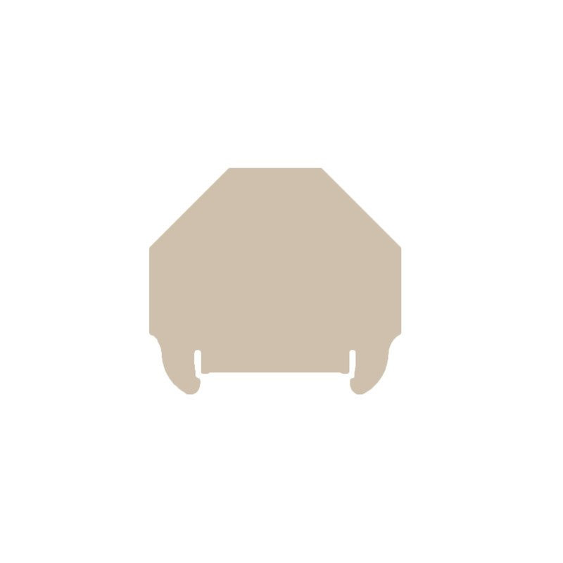 Weidmuller End plate (terminal) end plate 54.5 MMX.35 MM dark beige