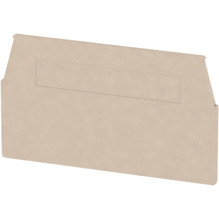 Weidmuller End plate (terminal) end plate 6.3 MMX1.5 MM dark beige
