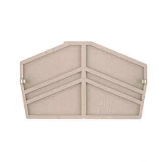 Weidmuller Zap zdu6-2 BL end plate (terminal) end plate 67.95 MMX2 MM blue